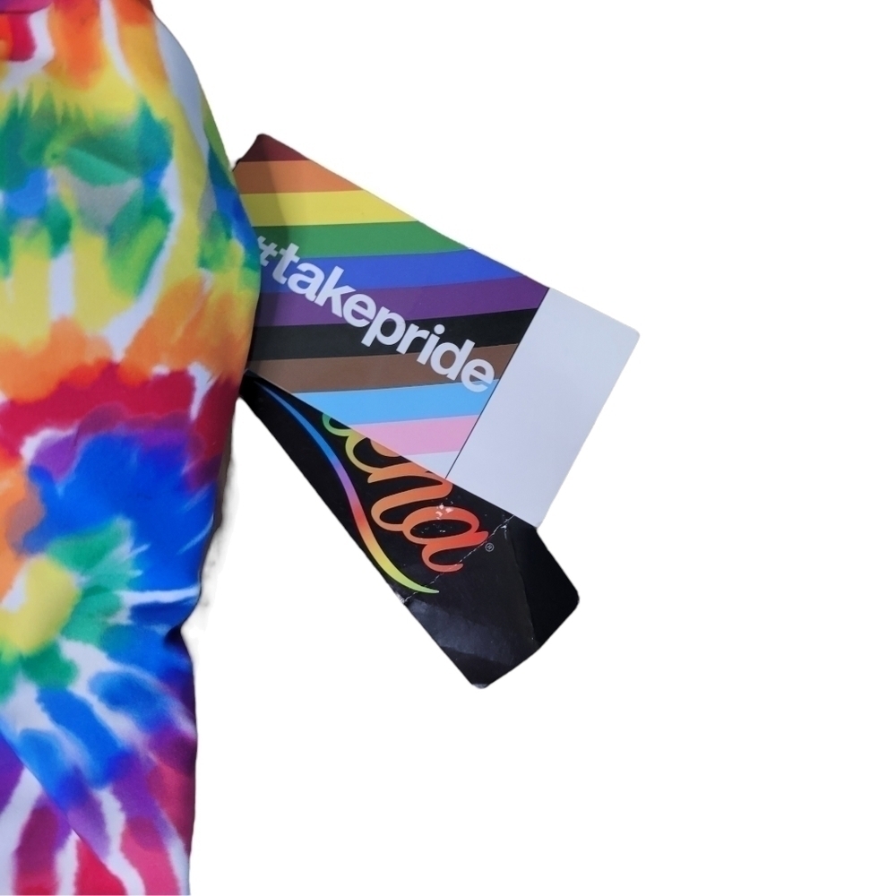 Sirena One Piece Rainbow Tie Dye #TAKEPRIDE Swimsuit - Picture 4 of 11